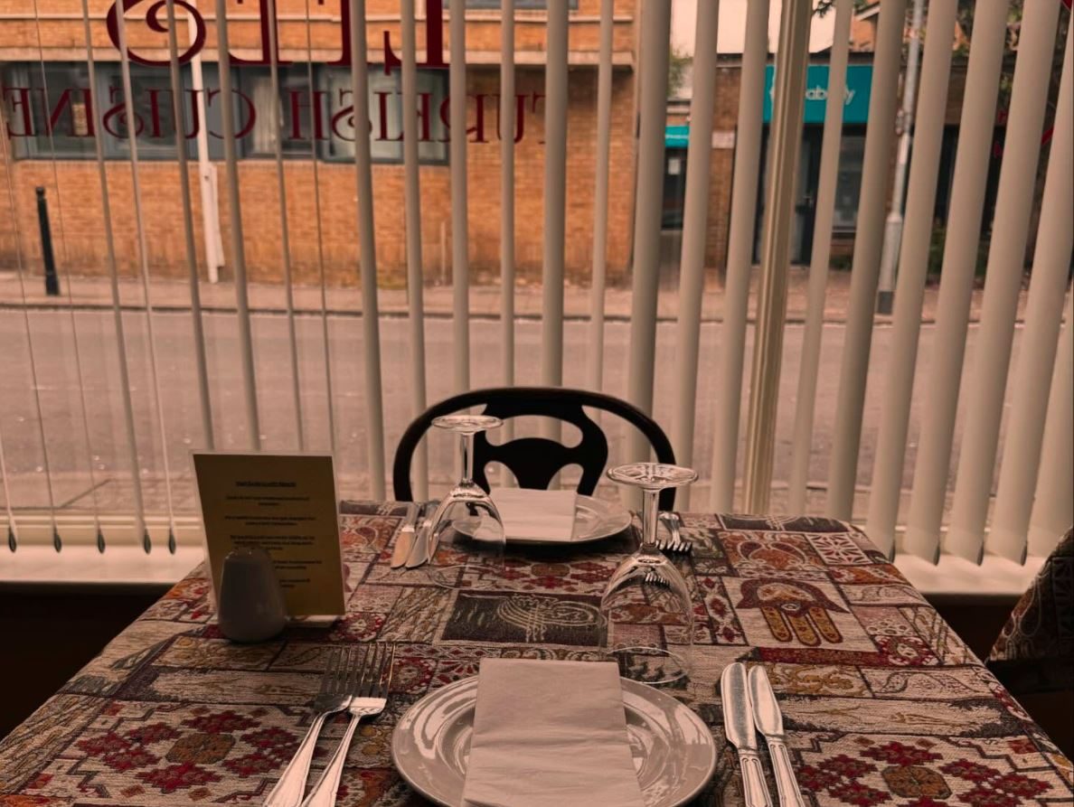 A table by the window